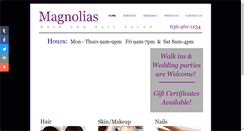 Desktop Screenshot of magnolias-salon.com